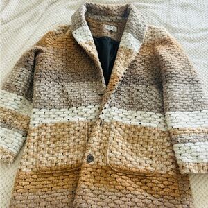 BKE Buckle wool blend outerwear jacket womens XL